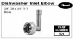 506- 3/8" Dishwasher Elbow O.D.